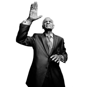 Platon Instagram - reverend ct vivian. "Today it is with great sadness that I post a tribute to one of my all time heroes and mentors. The Reverend CT Vivian passed away early this morning, he was 95 years old. He was one of Martin Luther King's closest advisors and a most loyal champion for the Civil Rights Movement. Dedicated to non-violent protests, CT Vivian spoke truth to power and courageously confronted his racist foes with dignity and resilience. I photographed him in Atlanta, Georgia at the Ebenezer Baptist Church where Martin Luther King used to preach to his congregation. After the shoot, CT took the day off and spent hours giving me private counsel - the principles of non-violent direct action - the importanace of compassion - how to fight for justice and drive positive change. I asked, 'What do you say to my generation?' He replied, 'When you get knocked down stand back up, stand up to the powers that be, but do it peacefully with grace in your heart, without violence.' I picked up my camera and focused the lens - he closed his eyes and raised his hand. 'Reverend, what are you thinking at this moment?' I asked. He replied, 'I’m reaching for the stars my brother, reaching for the stars.' Reverend CT Vivian, I salute you."