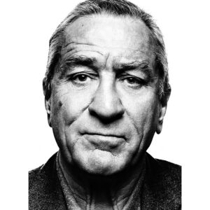 Platon Instagram - robert de niro. "Robert De Niro's father was a great artist, he had a wonderful painting studio in a SoHo loft space in Manhattan. Although the actors father passed away many years ago, De Niro kept the studio exactly as it was the day his father died. The last unfinished painting still on the canvas, the paintbrushes ready for action, open sketchbooks; It was a place of meditation. A place of truth. There is nothing so pure as an artists workplace, it reminded me of my own fathers office and art studio.  I had the great privelidge to be invited by this legendary actor to do a portrait of him at this very location. The man arrived and I realized something special indeed - the fathers studio allowed us to be human. My white background covered up the environment but it all showed in De Niro's face. This was not the celebrated actor, this was the man. Robert De Niro, I salute you.”