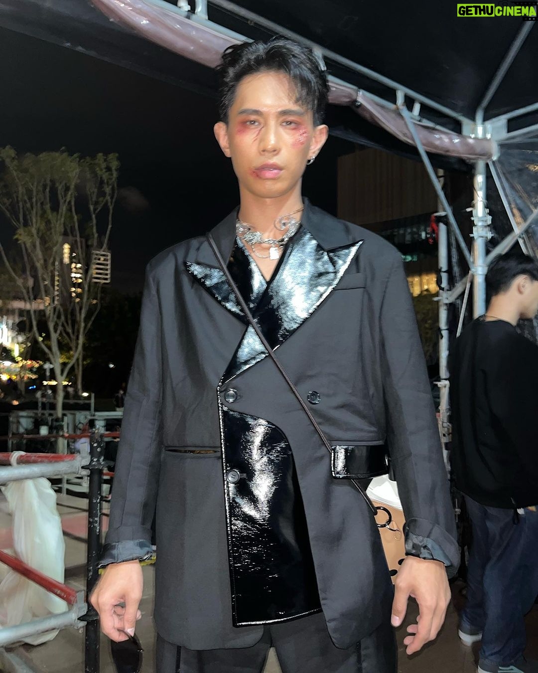 PoLin Tung Instagram - #桃園萬聖城 今天是愛喝珍奶的吸血鬼 #提前過萬聖
