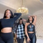 Porsha Williams Guobadia Instagram - Merry Christmas Everybody!!🎁🎄 @lodwill (sister) @atlrealestatedoctor_eseosa (cousin) Name that girl Group?!? 😝 Teacher @lodwill #GuobadiaChristmas