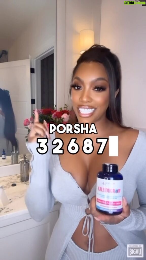 Porsha Williams Guobadia Instagram - You know I have been working on my hair growth and the results have been 🔥 with @kaleidoscopehairproducts! Now is the time to stock up on all your favs because their Black Friday exclusive sale has begun! Text PORSHA to 32687 to get a HUGE discount on your Miracle Drops and much more 🛒 KHPpartner