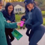 Porsha Williams Guobadia Instagram - Baby this is how the moms Trick or treat!! Just yell Skeeyeet and I appear 😂🐱🚔🚨🔥 #MomHack 🎒Book bag With Drink bag is on my @amazon Storefront at bottom of Link in My bio! You’re Welcome 😇 🤣😘 @iamminglee @lodwill @drahjee