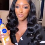 Porsha Williams Guobadia Instagram - #ad #Byeashy, hello firmer radiant skin! I’m using my new favorite @NIVEAusa Skin Firming Melanin Beauty & Hydration Lotion with Q10 and argan oil. Made for us melanin beauties - it feels so good on the skin, I know you’re gonna love it too! #MelaninBeauty