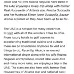 Porsha Williams Guobadia Instagram - GREAT times with husband @iamsimonguobadia and family friends @rozybn and @akon . Thank you @harpersbazaararabia. See article link in my Bio