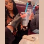 Porsha Williams Guobadia Instagram - At games but don’t play none ! 🤌🏾 Da booskie @iamminglee #GoHawks