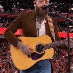 Post Malone Instagram - @postmalone delivers a special performance of America The Beautiful! #SBLVIII