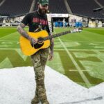 Post Malone Instagram - Post Malone getting ready to perform “America the Beautiful” 🎤🔥 (via @extraposty, @adamdegross) 📺: #SBLVIII – 6:30pm ET on CBS 📱: Stream on #NFLPlus
