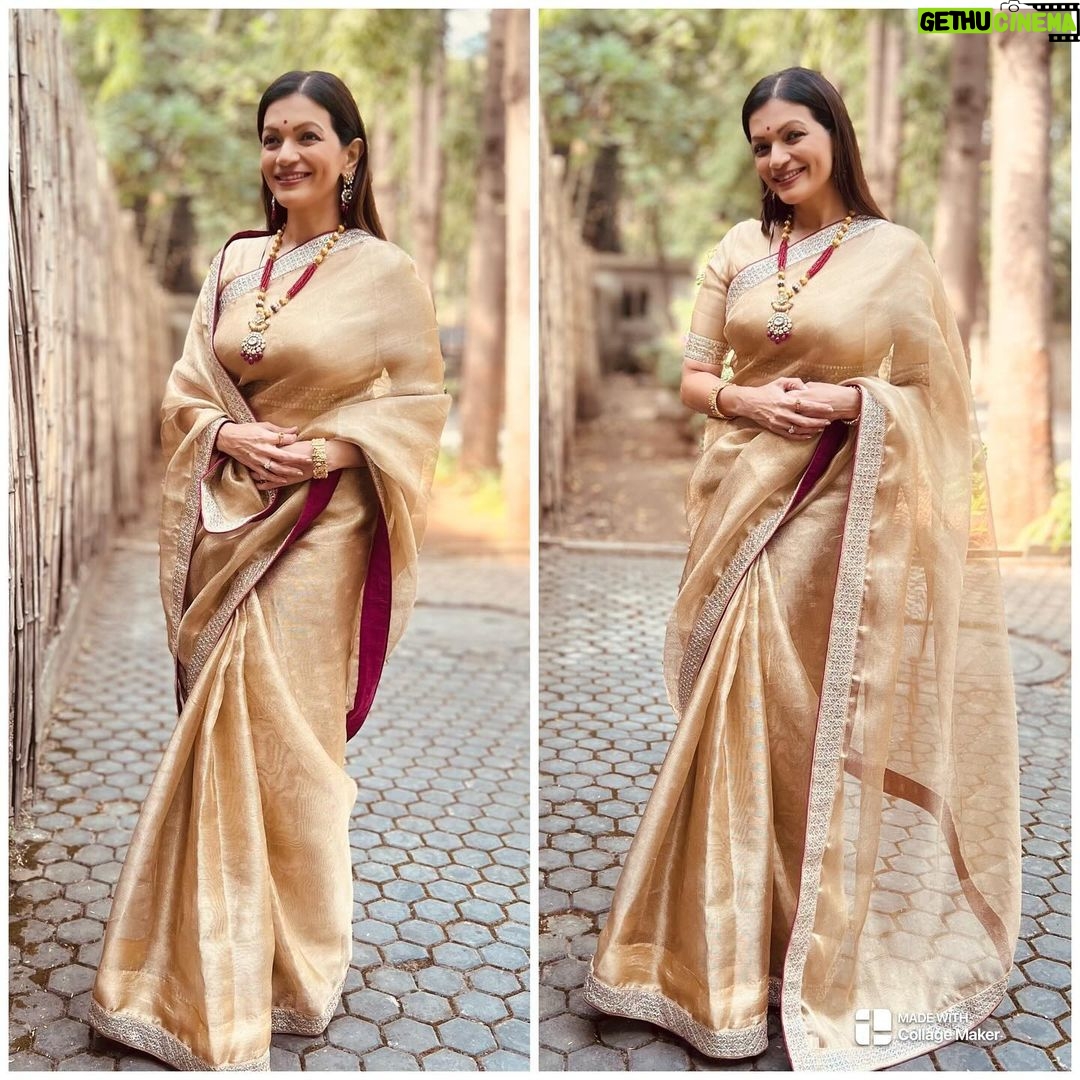 Prachee Shah Instagram - … You are both… the witness and the creator of your own journey..✨ . . #gratitude #divine #grace #sareelover #pracheeshahpaandya