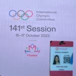 Prachee Shah Instagram - Humbled to have had this opportunity to be the Master of ceremonies at this Historic event ! Thank you Nita Ambani ji for this honour 🙏 Our honourable Prime Minister Shri Narendra Modi ji 🙏 and the IOC President Mr Thomas Bach at the opening ceremony of the 141st International Olympic committee session at the Nita Mukesh Ambani cultural centre in Mumbai . This event has been held in India after a gap of 40 years ! Grandness personified at the magnificent Grand Theatre ~NMACC . Kudos to the entire team ! जय हिंद 🇮🇳 . @narendramodi @nmacc.india #IOC #iocsession #nmaccindia #olympics #narendramodi #nitaambani #pracheeshahpaandya #india #jaihind Nita Mukesh Ambani Cultural Centre