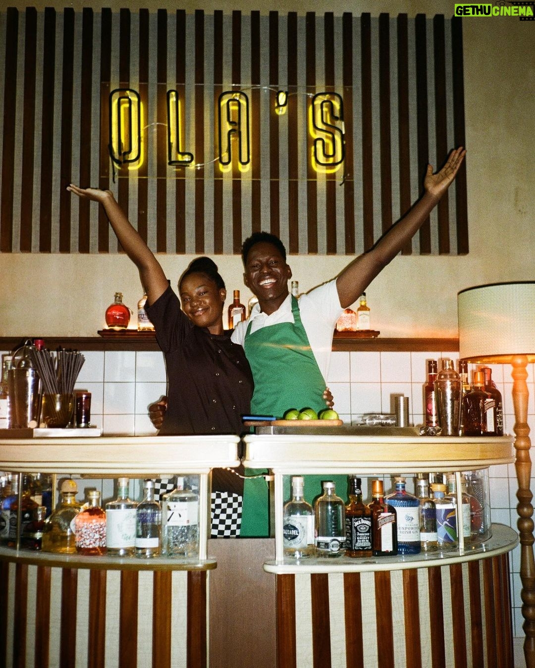Precious Mustapha Instagram - !! Welcome to Ola’s !!👩🏾🍳 Ep 3 of Ted Lasso out now. Had so much fun working with my sous chef @toheeb.j ! Enjoy! #tedlasso