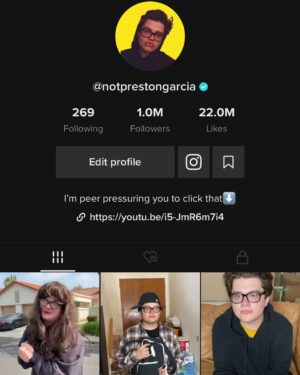 Preston Garcia Instagram - Can’t believe I manifested this in Kindergarten 🙌🏼🙏🏼
:
Thank you all SO MUCH for 1 Million followers on TikTok. Seriously it changed my life. Also a huge thank to @alexkay . Not many people know this but Alex is the reason I even know how to USE the damn app. Alex brought me into his friend group when I had just a few thousand followers, and showed me the ropes of content creating. Love you bro ,couldn’t have done this without you🙌🏼💛