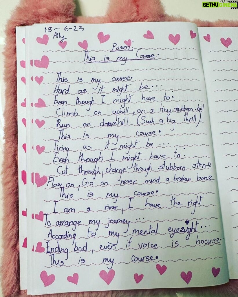 Prithviraj Sukumaran Instagram - She asked for “10 extra minutes” before bed time and came up with this because she “felt” like writing today! I wish I had this perspective at 8! Baby girl..your Achachan who taught English and loved literature would have been proud this Father’s Day! ❤️❤️❤️ #Ally’sWritings