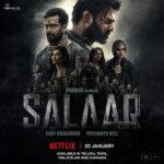Prithviraj Sukumaran Instagram – Get ready for the action extravaganza 💥
#SalaarCeaseFire streaming on @netflix_in from Jan 20 in Telugu, Kannada, Malayalam & Tamil.

#Salaar @actorprabhas #PrashanthNeel @hombalefilms @vkiragandur @chaluvegowda @shrutzhaasan @iamjaggubhai_ @sriya_reddy @ameaswarirao @brahms25 @garuda_ram_official @actorsimha @vajrang_shetty @chaluvegowda @hombalegroup @ravibasrur @bhuvanphotography @chalapathi477 @anbariv_action_director @kishorekotumphotography @kirtan.nadagouda @salaarthesaga