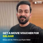 Prithviraj Sukumaran Instagram – ‘Salaar – Part 1: Ceasefire’ is all set to hit the big screens from tomorrow & here’s your chance to get a movie voucher for it! 😍🎟️

Simply add min. ₹500 to your @paytm Payments Bank Wallet & get a ₹100 Movie Voucher for Salaar!

Redeem this using code ‘SALAAR’ while booking your tickets, link in bio 🍿
.
.
.
.
.
#salaar #salaarceasefire #salaarthesaga #prabhas #prithviraj #prithvirajsukumaran #salaarceasefireondec22 #prithvirajfans
@salaarthesaga @hombalefilms @therealprithvi @paytmbank