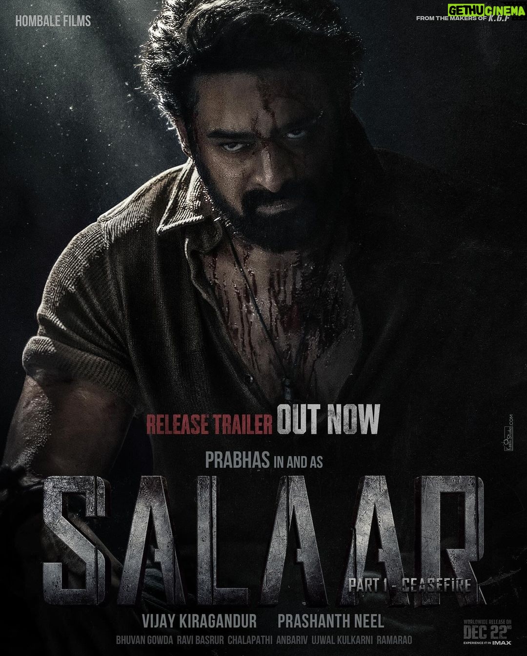Prithviraj Sukumaran Instagram - 𝐄𝐧𝐭𝐞𝐫 𝐭𝐡𝐞 𝐯𝐢𝐨𝐥𝐞𝐧𝐭 𝐰𝐨𝐫𝐥𝐝 𝐨𝐟 𝐊𝐡𝐚𝐧𝐬𝐚𝐚𝐫 🔥 #SalaarReleaseTrailer out now: bit.ly/SalaarReleaseTrailer #SalaarCeaseFire worldwide grand release on December 22nd! #Salaar @actorprabhas #PrashanthNeel @hombalefilms @vkiragandur @chaluvegowda @shrutzhaasan @iamjaggubhai_ @sriya_reddy @garuda_ram_official @actorsimha @hombalegroup @ravibasrur @bhuvanphotography @chalapathi477 @anbariv_action_director @kishorekotumphotography @kirtan.nadagouda @salaarthesaga #SalaarCeaseFireOnDec22