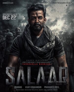 Prithviraj Sukumaran Instagram - Thank you Hombale Films, Prashanth Neel, Prabhas and the entire team of Salaar! Cannot wait for the world to see this epic! ❤️
#SalaarCeaseFire #Salaar @SalaarTheSaga @hombalefilms #SalaarCeaseFireOnDec22
