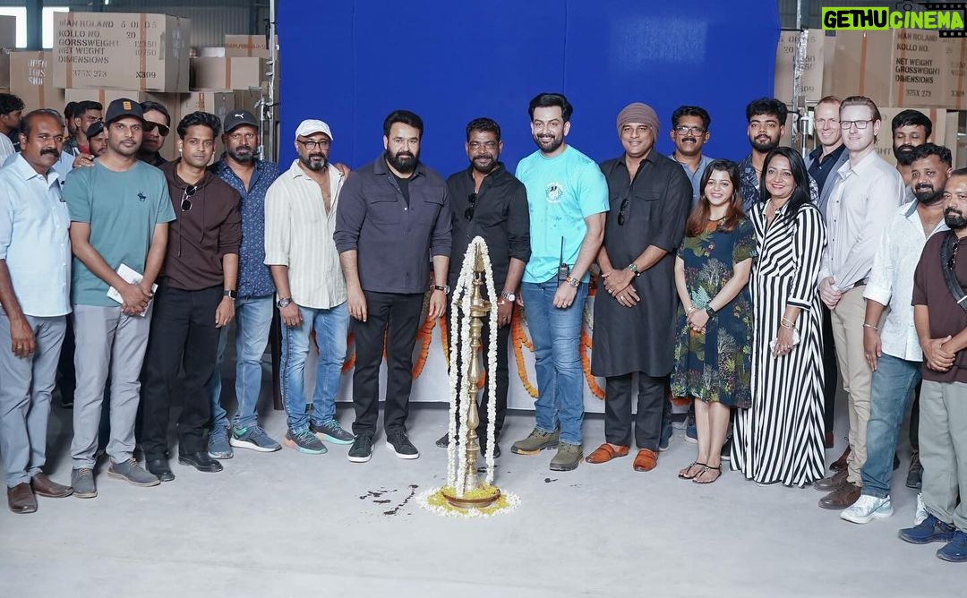 Prithviraj Sukumaran Instagram - The cameras start rolling as #L2E – Empuraan starts shoot today. Malayalam | Tamil | Telugu | Kannada | Hindi @empuraanmovie @mohanlal @therealprithvi @muraligopynsta @antonyperumbavoor @aashirvadcine #Subaskaran @lycaproductions #GKMTamilkumaran @prithvirajproductions #SureshBalaje @pius4246 @manju.warrier @tovinothomas @indrajith_s @_saniya_iyappan_ @deepakdevofficial @sujithvaassudev @nsahadev @vavanujumudeen @mohandas_art_director @akhileshmohan @sidhupanakkal @rajakrishnan_mr @itssujithsudhakaran @sreejithguruvayur @sinat_savier @silva_stunt @anand_rajendran_ar @poffactio