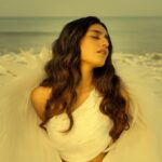 Priya Varrier Instagram - She fell from the skies above; Right onto the lap of his dreams 🕊️ Concept and Photography: @a_isography HMU: @sreegeshvasan_makeupartist Outfit: @jaankibridalcouture Art: @ashi_k_pradeep