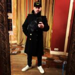 Pyotr Buslov Instagram - В зеркале с крёстной @akinshok2013 , на мне, подарок от крёстной @olga_filippova_official ,🥰 а на ремне, за спиной, подарок от жены @evgeniya_buslova❤️❤️❤️ , всех с Праздником⭐️❤️✊🔥🍾😇🎥⭐️🌞