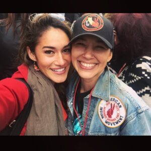 Q'orianka Kilcher Instagram - Happy #internationalwomensday #2018  Lets continue to thrive and lift each other up!!! 🙏🏼🙌🏼🖤 "I raise up my voice-not so I can shout but so that those without a voice can be heard...we cannot succeed when half of us are held back." - - Malala Yousafzai @irenebedard #thenewworld #motherdaughter