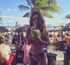 Q'orianka Kilcher Instagram - Recharge time! 🎁 🎄🙏🏼💃🏽 #merrychristmas #mexico #plyadelcarmen #freshcoconut