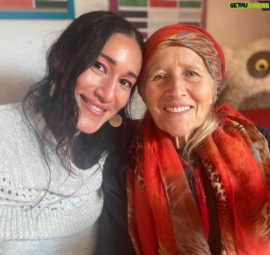 Q'orianka Kilcher - 2.6K Likes - Special moments with my Grandma ✨🌻 Song by my very talented great aunt Mossy Kilcher 🎶 Listening to her songs always feel like home. So grateful to be raised by such strong and talented women!🦋🫶🏽