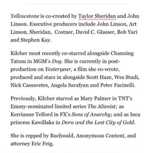 Q'orianka Kilcher Instagram - Honored that Yellowstone is bringing back ⚡️Angela Blue Thunder⚡️ This will be a good one🦋 Season 5 premiering Nov. 13th on the @paramountnetwork #yellowstonetv