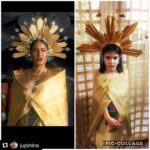 Q'orianka Kilcher Instagram - “To be inspired is great, but to inspire is an honor” I am so touched and honored to have inspired this beautiful, sweet little queen 👸 Aja and her awesome momma to recreate Empress Kawillaka in @doramovie 🥺🤍🙏🏽🌻🌞 #indigenous #representationmatters