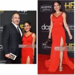 Q’orianka Kilcher Instagram – Had such a wonderful time with @grantrobertsfit  at the #hollywoodfilmawards. You are always the best company Grant! 😊 I Kept singing the lady in red song the whole night haha 😂thanks to @dimitryl @regardstylehouse for the fierce dress💃🏽 @ginasbeverlyhills and @colorbymattrez for always takin care of my skin and hair🙌🏽🖤#ladyinred #ladyinred💋 #workhardplayhard