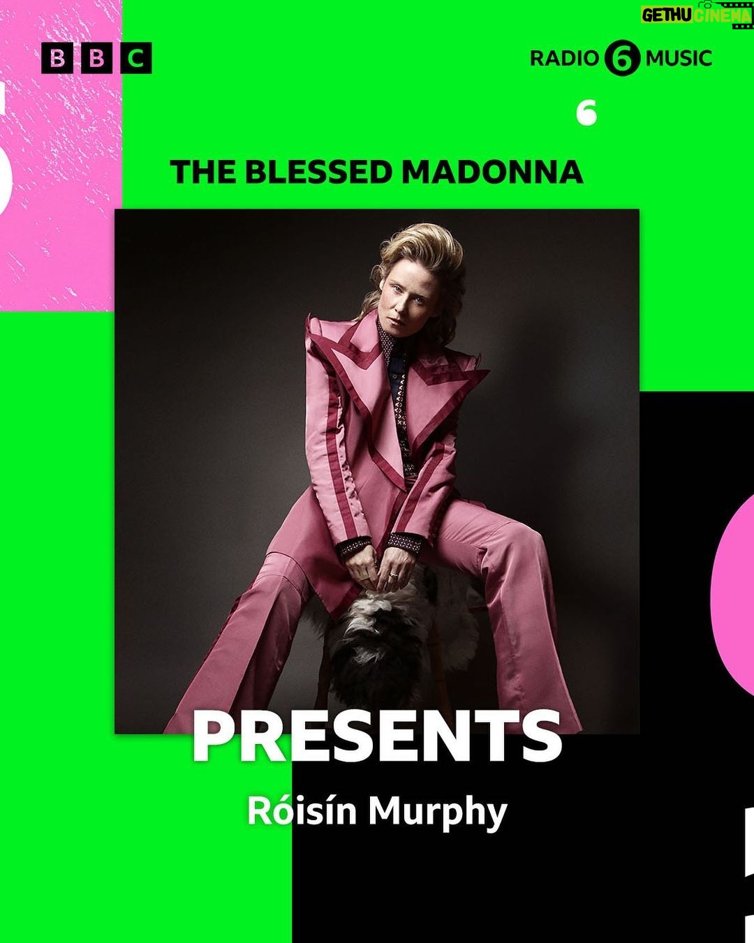 Róisín Murphy Instagram - Such a BUZZ ⚡️to be GUEST PRESENTING for @theblessedmadonna on @6music for THE NEXT 3 SATURDAY NIGHTS!! My first show goes out TODAY from 9pm UK time with @systemolympia as my first AMAZING Sweatbox guest 🔥 #roisinmurphy #bbc6music