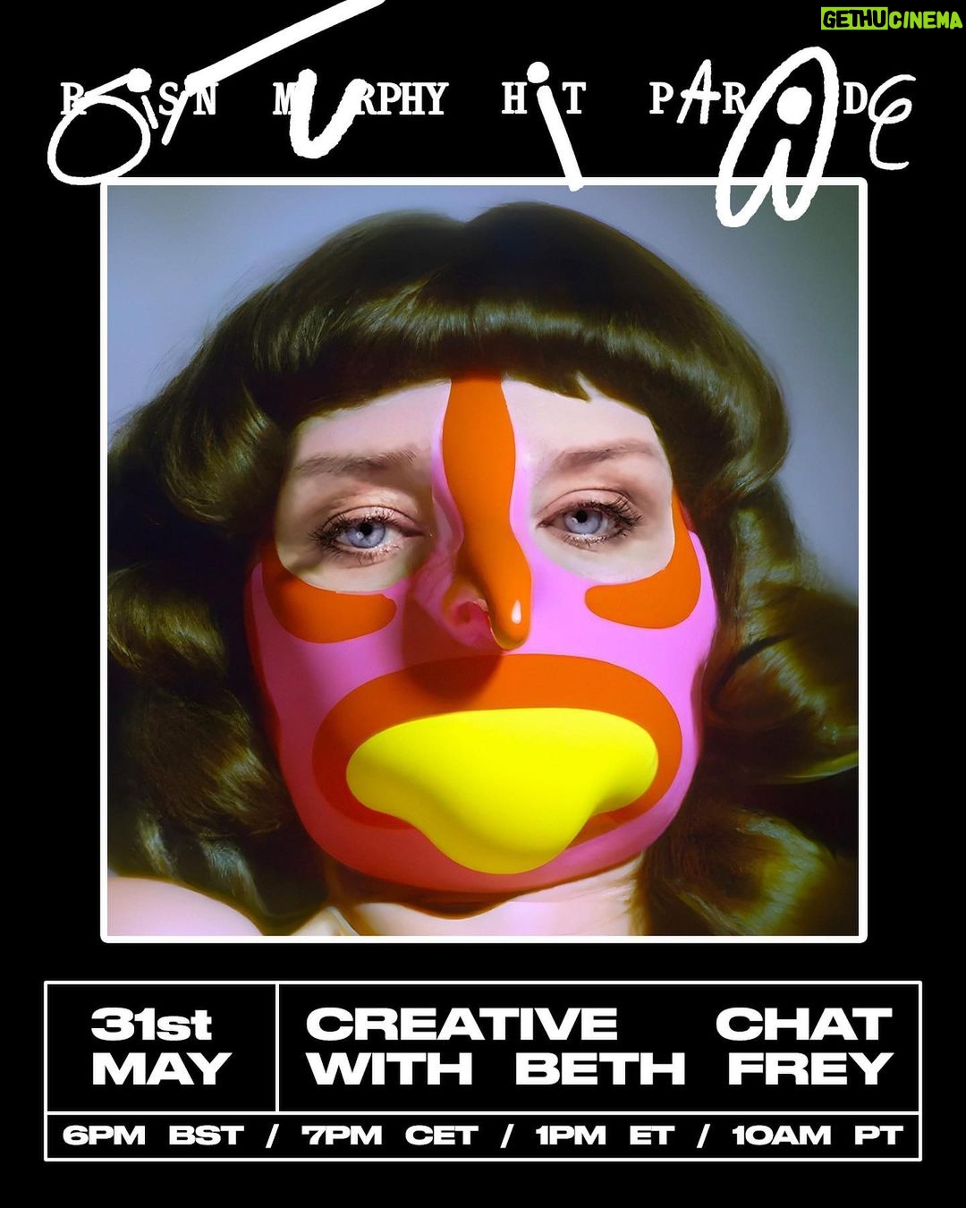 Róisín Murphy Instagram - I think it’s time we spoke about the ARTWORK for my new Album, Hit Parade! PLEASE JOIN ME and fine-artist @bethisms @sentientmuppetfactory TONIGHT 7pm CET on INSTAGRAM LIVE as we lift the lid on the making of the MYSTERIOUS IMAGERY that accompanies my new music! We welcome your questions…🌀❣️