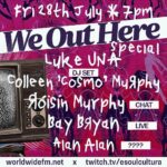 Róisín Murphy Instagram - ÉSOULCULTURATV is coming LIVE Friday 28th July at 7pm-11pm BST on @worldwide.fm radio & live on @twitch for @weoutherefest special 💙 I’ll be joining for a chat, @colleencosmomurphy for a Live DJ mix, @baybryanmusic for Live singing and Alan Alan @miguelitocubano for god knows what and of course @lukeunabomber holding it together 🙏😘 Please follow @esoulculturatv on instagram to keep eyes on info for all ésoulculturaTV happenings. Sign up to @twitch @esoulculturatv for notifications when we go Live. #esoulculturatv #esoulcultura #roisinmurphy #colleencosmomurphy #lukeunabomber #worldwidefm #weouthere