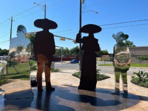 RJ Mitte Instagram - Such a beautiful day to unveil this amazing piece of art made by the talented @adanparedes11 what an honor it is to be able to bring his creation to Brownsville in the new Buena Vida arts & cultural park inside the @mitteculturaldistrict Thank you to the community for making it all possible!
