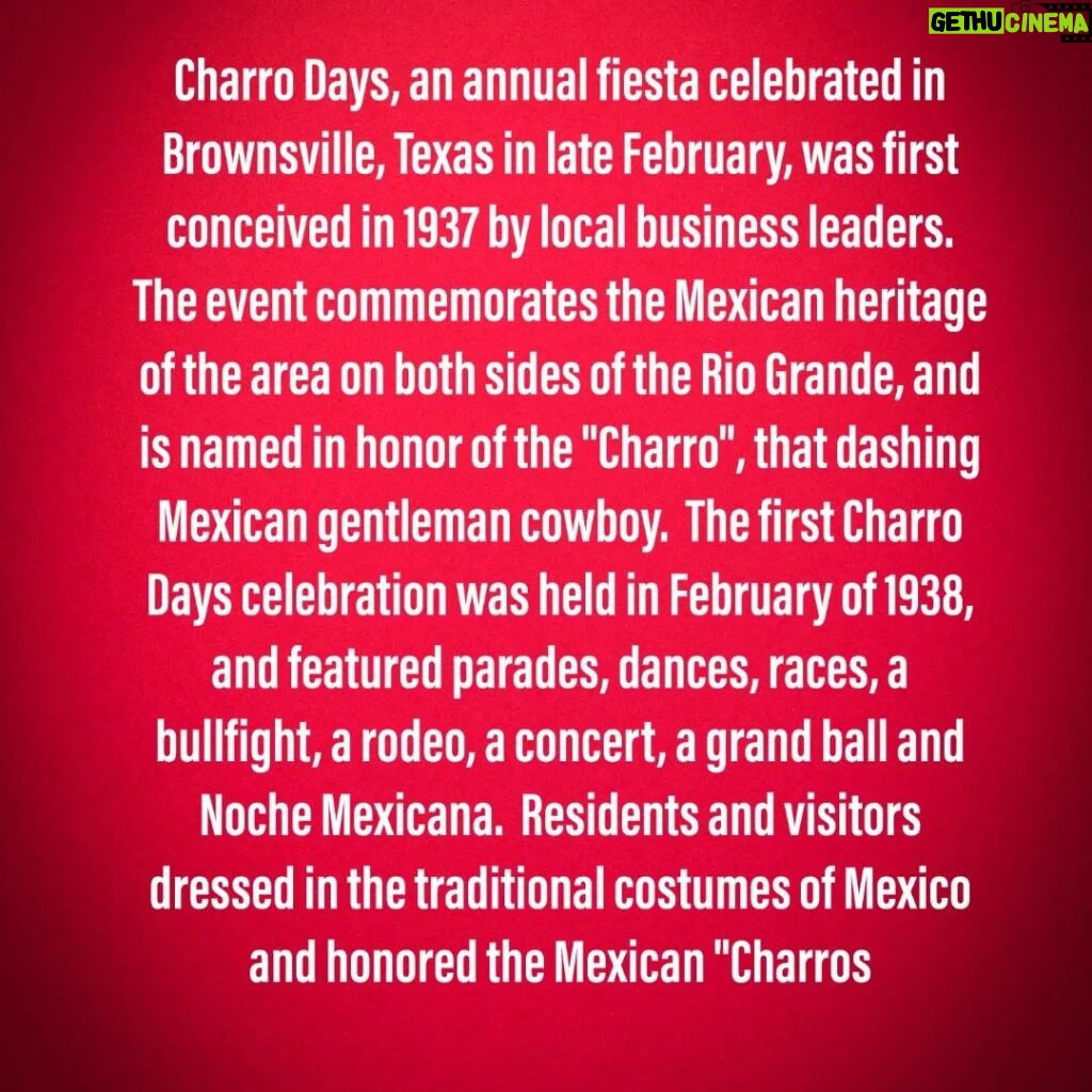 RJ Mitte Instagram - Over the weekend I had the pleasure to be the honorary parade Marshall for charro days fiesta what a pleasure to be part of such a amazing cultural experience that unites the United States and Mexico together where we can come and celebrate culture with family an friends I highly recommend if you get the opportunity and find yourself in South Texas next February come join the festivities it will be a week to remember!!! Brownsville, Texas