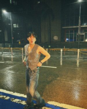 Rabin Angeles Instagram - Bts | @migovalid music video🪩🕺