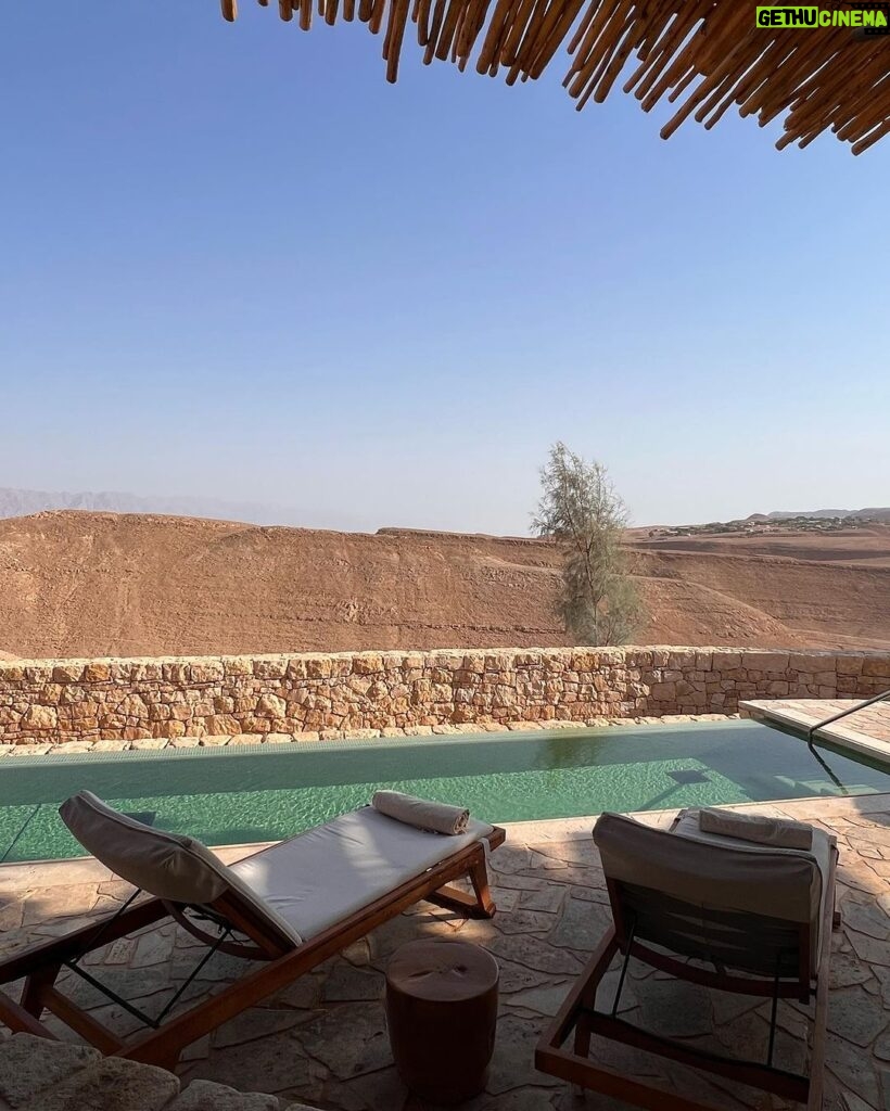 Race Wong Instagram - Ever stayed in a desert? Quiet, cool breezes and the warm sun. Very blessed to get to stay at the most beautiful resort in Isreal. @sixsenses.