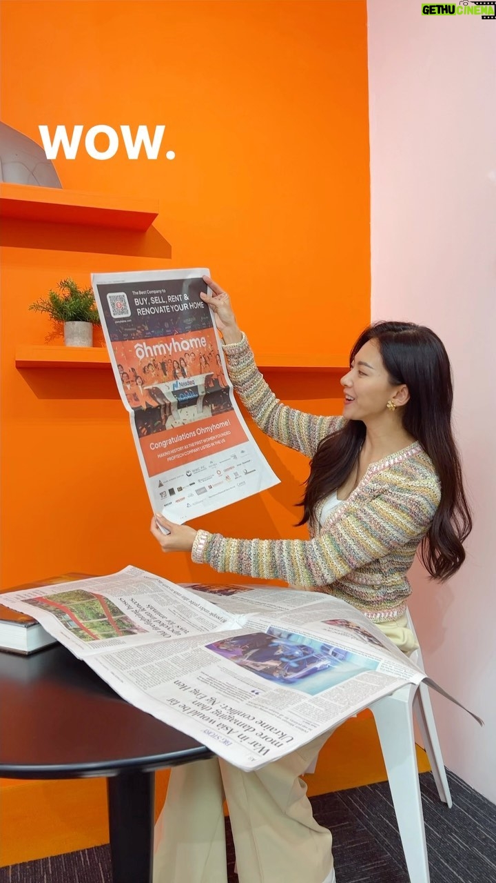 Race Wong Instagram - 🧡 #ohmyhome #straitstimes #omh #grateful Singapore