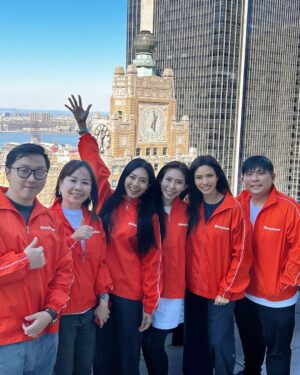 Race Wong Instagram - Standing right at the ass of the bull, we were told to touch the balls for good luck😆. After months of working round the clock, @ohmyhomesg is now listed on @nasdaq 🥳🥳🥳🥳🥳🥳! ticker OMH.