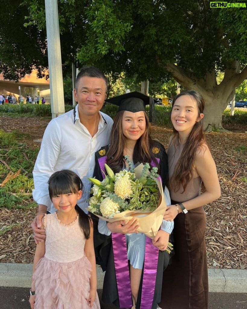 Race Wong Instagram - ❤️ Moments like this remind me of how priceless it is to have the support of someone special in our lives! 🤗 Hats off to my amazing husband for taking our daughters to Perth while I'm away for work. He is really #myHero. Special shout-out to @chrjstinee on your graduation. We are sooooo proud of you!! You’re amazing ❤️❤️❤️ If you have any amazing stories of your partner or other family members taking care of the children while you go away on work trips, share it with me. I’d love to hear them! #supporteachother #ourfamily #daddydaughtertime #familygoals #qualitytime