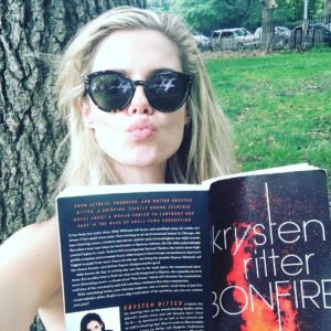 Rachael Taylor Instagram - Can we take a moment here - @therealkrystenritter WROTE a book. Not that I'm surprised, she is a force of nature. Beyond talented and creative, she is the hardest working person I know (and a wonderful friend p.s). I am a huge fan of the thriller genre and Bonfire is the best I've read since Gone Girl. I couldn't put it down (and I forgot that my friend even wrote it I was so completely IN!!) It's dark, chilling, psychological - with a complicated female character driving the story (of course). The ending had my heart pumping !! You will be hooked ! I LOVED and am inspired by #bonfire as much as I am by KR. Which is a LOT.
Bonfire is out on NOVEMBER 7th and avail for pre order NOW. Get thyself over to amazon and order stat.  #girlskickingass  #bonfirethebook 🔥 🔥 🔥