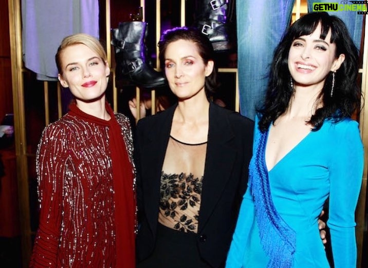 Rachael Taylor Instagram - Wahoo! JJS3! I could not be any luckier than to be going back to work with these incredible women @therealkrystenritter @carrieannemoss + the divine @ekadarville too (This was just such a banger outfit pic Eka 😉) #jessicajones #lovemyjob 💪🔥🎉
