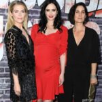 Rachael Taylor Instagram - Back with my #jessicajones faves ❤️ @therealkrystenritter you are simply stunning 💋 👗 @mrselfportrait & @katiebof 💄 @nikkinouvelle JJ Final Season June 14th #netflix 🎉