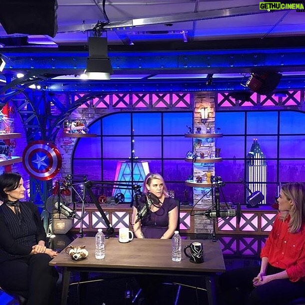 Rachael Taylor Instagram - #repost the positively divine @carrieannemoss who I got to talk all things #jessicajones on #womenofmarvel ⚡️ So freakin thankful for her 🙌 lucky me I get to learn from the coolest chicks around. 💫