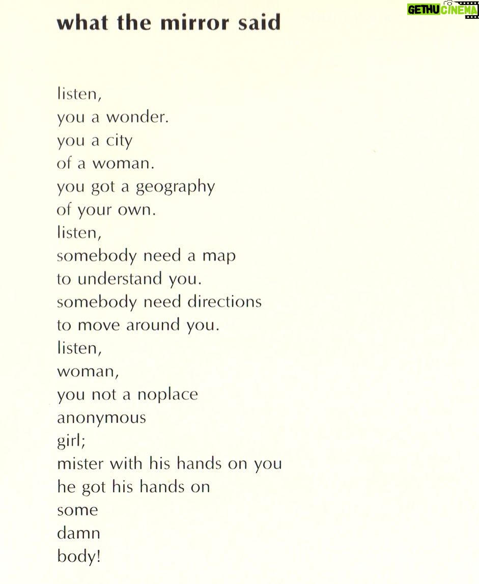 Rachael Taylor Instagram - LUCILLE CLIFTON ! ! ! I love this poem it’s been in my head all day. Cheers to all women, survivors, fighters and poets. I am proud to be female today and everyday #internationalwomensday
