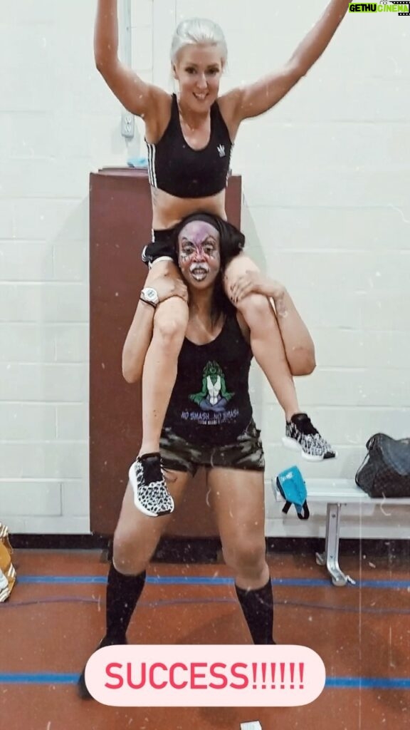 Rachel Kelvington Bostic Instagram - Holidead never skips leg day! 🦵deadliest gams in the game. Light weight brother! #fitness #friendshipgoals #fitfriends #bodybuilding #squats #lightweight #prowrestling #sundayfunday #sundaybunday #hams #glutes Shout out to director @colossalmikelaw Pittsburgh, Pennsylvania