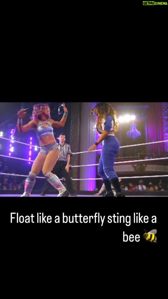 Rachel Kelvington Bostic Instagram - Float like a butterfly 🦋 Sting like a bee 🐝 #kickboxing #prowrestling #womenofwrestling #wow #chantillychella #fight #kicks #karate #muythai
