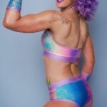 Rachel Kelvington Bostic Instagram - Arm drags and some sweet dance moves 😂💀🦄💜 #womenofwrestling #wowwomenofwrestling #prowrestling #womenswrestling Los Angeles, California