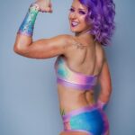 Rachel Kelvington Bostic Instagram - It’s giving magic Unicorn fairy dust realness 🦄💜 #chantillychella #wow #womenofwrestling #womenswrestling #prowrestling #coachella #unicorn #fairydust Los Angeles, California