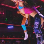 Rachel Kelvington Bostic Instagram - @theedevincarter vs @raystar5 was an absolute BRAWL at Death, Drags, & Dropkicks 💥 Ray Lyn added a W to her record and the rising star, Devin learned a thing or two as they look forward to what’s next with Uncanny Attractions. ✨ Austin, Texas