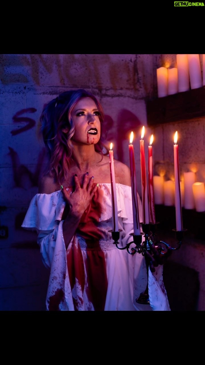 Rachel Kelvington Bostic Instagram - October first 🧡🖤🧡🖤 I’m so ready for spooky season 👻 (it’s always spooky season in my house) This is probably one of my favorite photoshoots I’ve ever done @ash2kat always has the best ideas and @highfrequency_media was there to capture it. #spooky #spookyseason #october #libra #libraseason #halloween #vampire #photography #photoshoot #fall #fallvibes